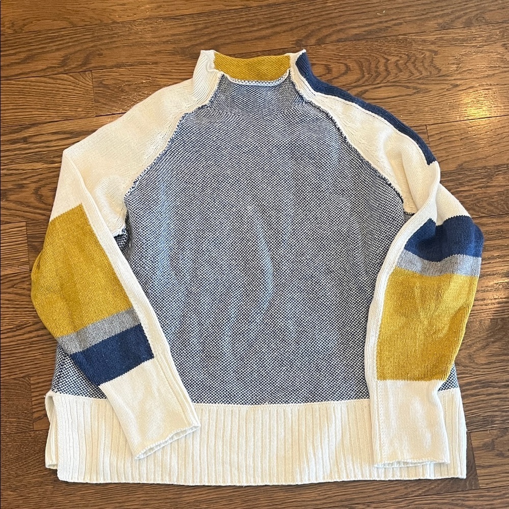 Zaket & Polver XL Blue and Yellow Sweater